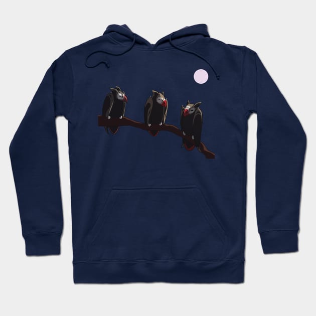 Masked Flying Fox Lovebirds :: Imaginary Creatures Hoodie by Platinumfrog